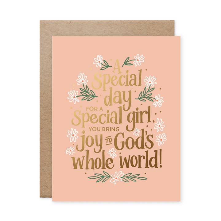 Carte d'anniversaire spéciale fille pour la vente par Naomi Paper Co.