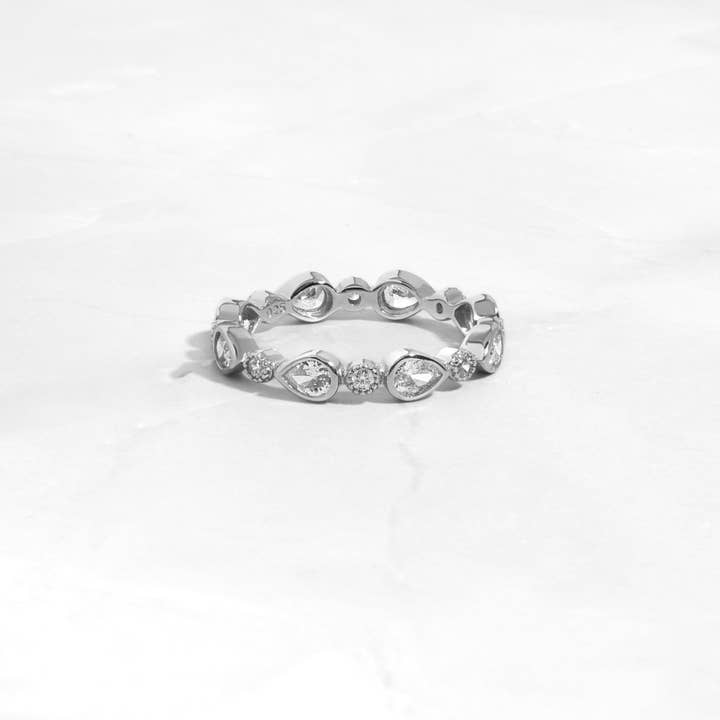 Sami Jewels - Wholesale Multi-Stone Ring - Pear Stacking Ring