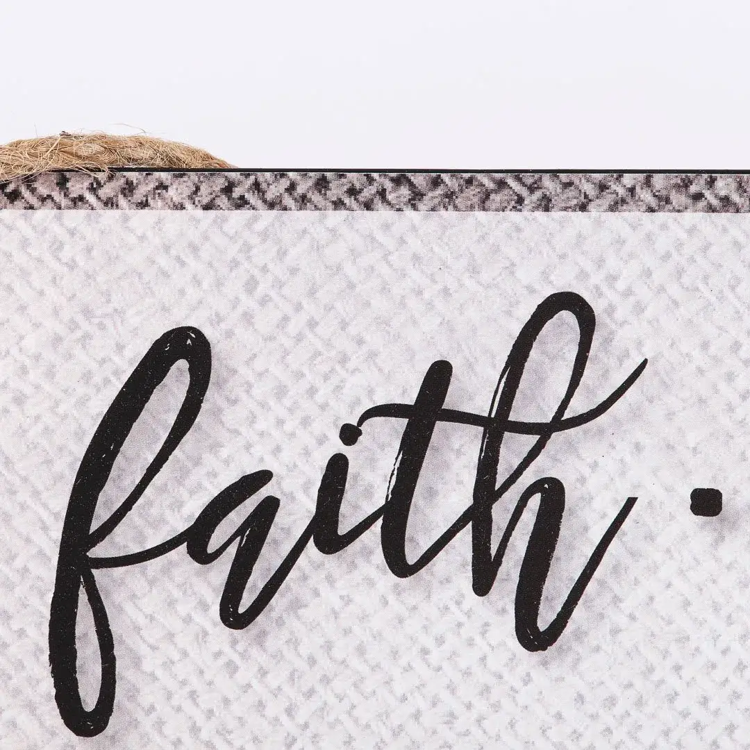 Swanson Christian Products - Wholesale Sign - Wall Decor Metal W/ Rope Faith Hope Love3
