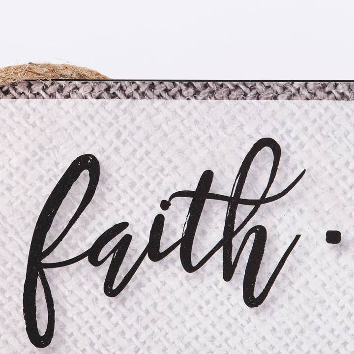 Swanson Christian Products - Wholesale Sign - Wall Decor Metal W/ Rope Faith Hope Love3