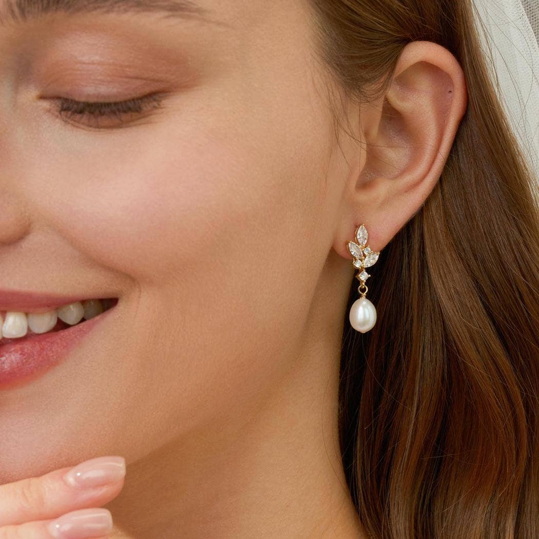 Drrtymagic - Vente Bracelets à breloques/pendentifs - Collier de perles d'eau douce avec ensemble de bijoux en perles et diamants CZ5