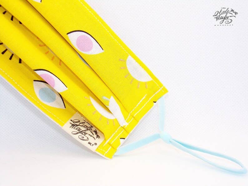 Athena - Vente Masques jetables non médicaux - Masque facial « Can’t take my eyes off you » en coton confortable et respirant2