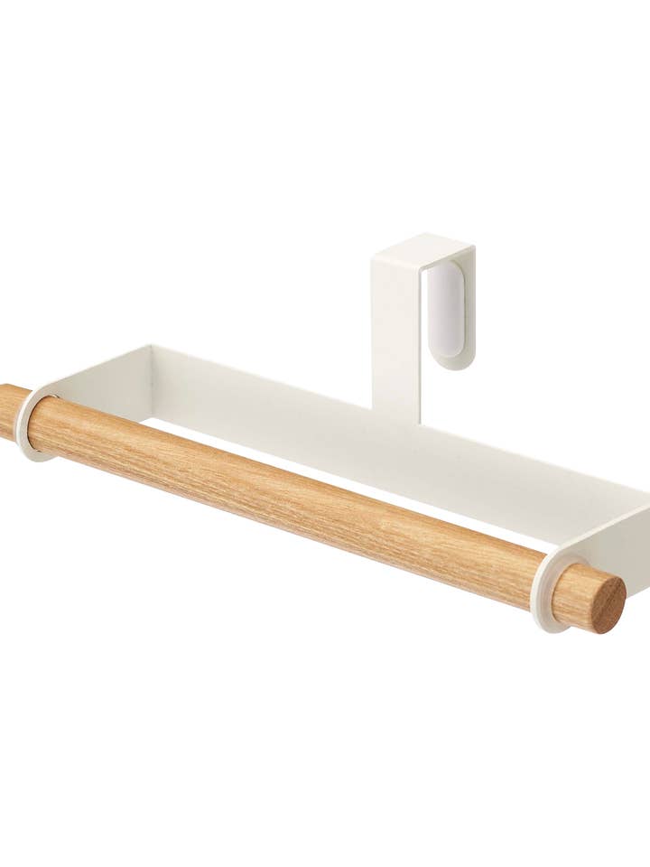 Tosca Cabinet Door Dish Towel Hanger - Steel + Wood for wholesale by Yamazaki Home