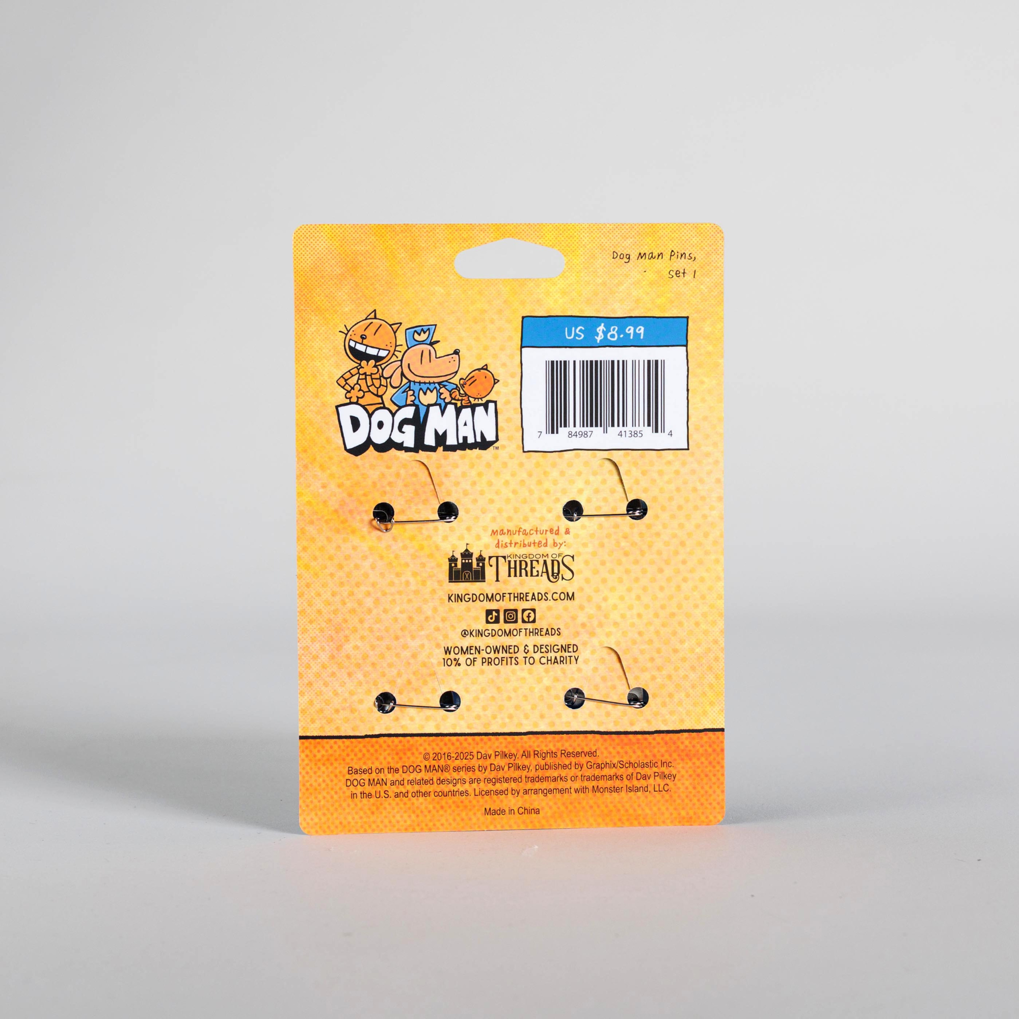 Kingdom of Threads - Wholesale Lapel Pin/Button - Petey the Cat Button Pin Set | Dog Man2