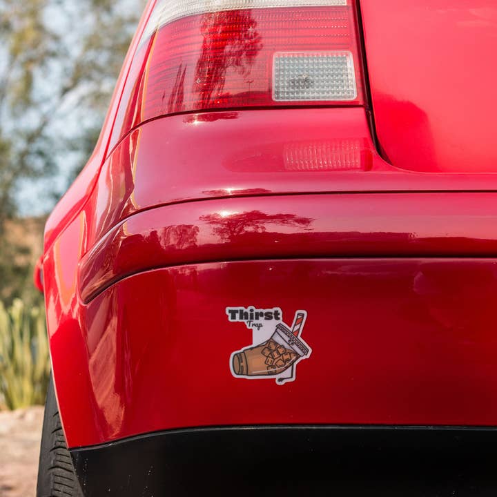 Punaballoo – Großhandel Aufkleber – Durstfalle – Eiskaffee Vinyl-Aufkleber - Wasserdicht & Matt3