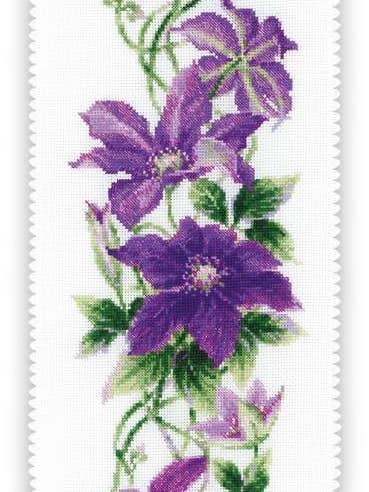 Cross Stitch Kit From Riolis 1801 Clematis for wholesale by RIOLIS