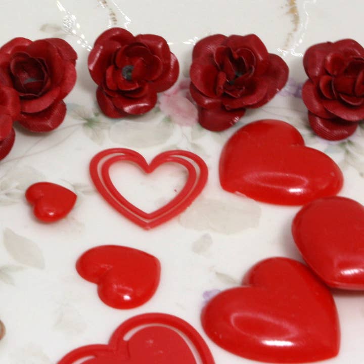 Hjerte & Roser Heart & Roses Special 28 stykker! Valentinsspecial! for engroshandel på Faire3