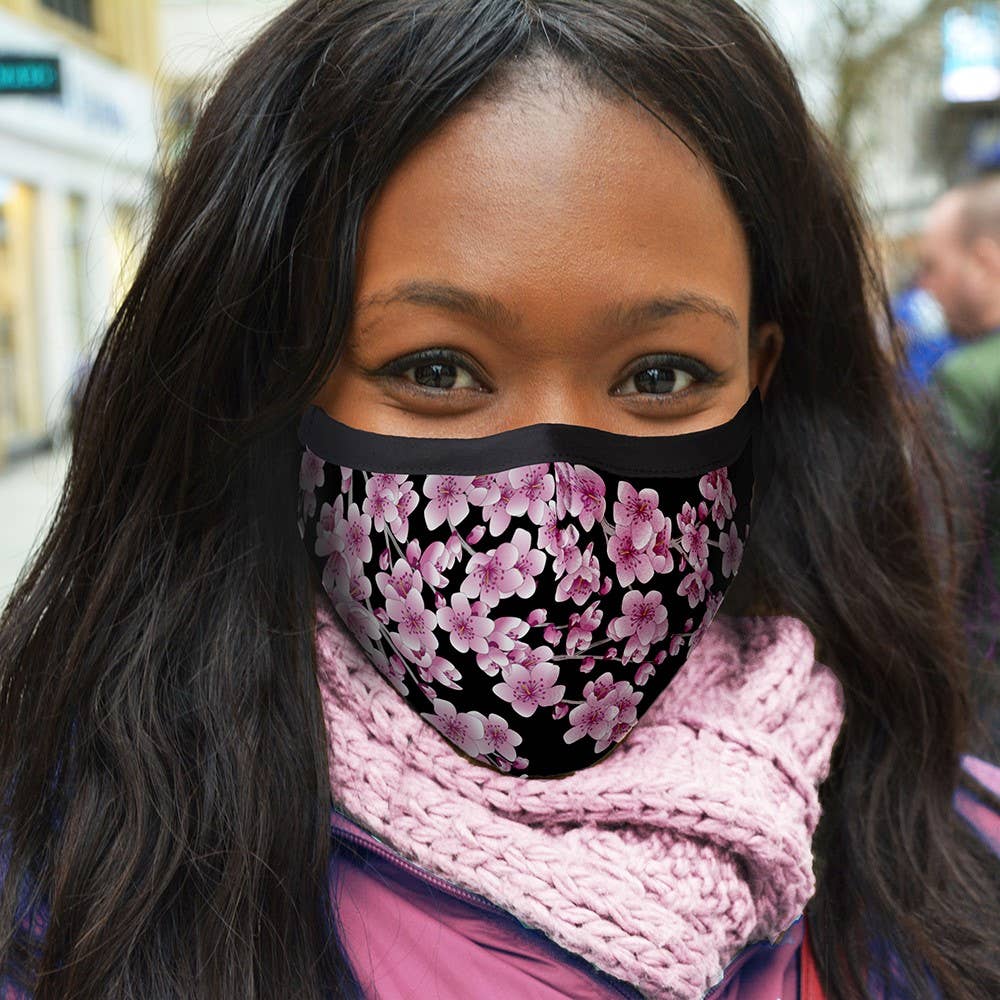 Modgy - Wholesale Protective Face Mask/Shield - Cherry Blossom Fashion Mask2