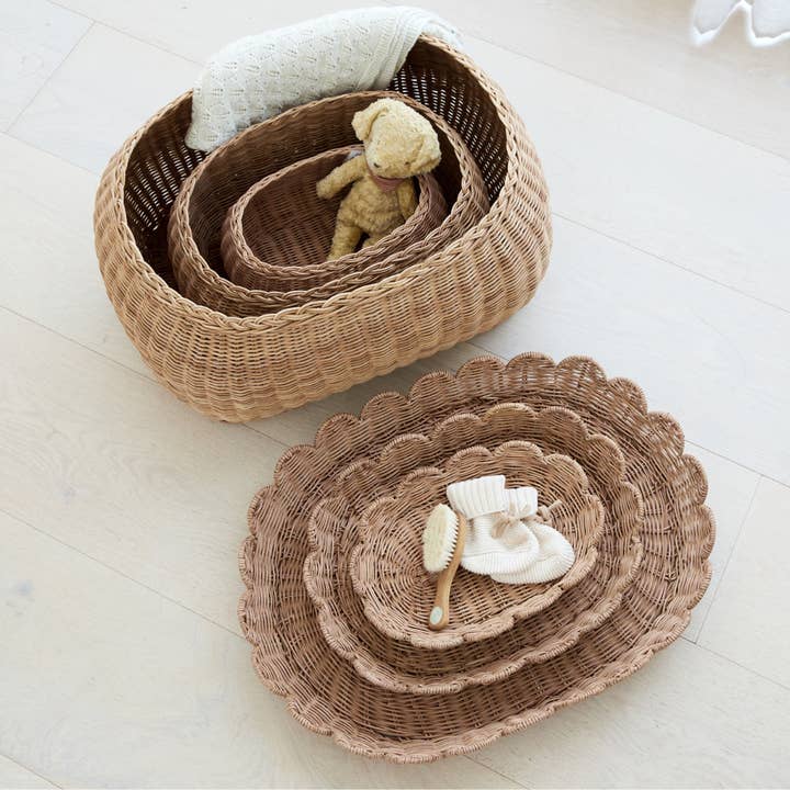 BEBE BASK® - Wholesale Storage Bin - Kids & Baby - FAUNA TRIO RATTAN BASKET SET MOCCA3