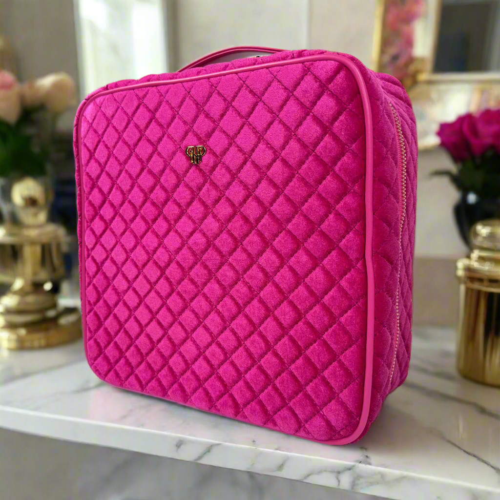 PurseN (new) - Wholesale Makeup/Cosmetic Bag - Mini Diva Makeup Case - Fuchsia Velvet6