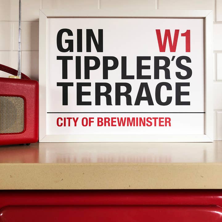 Gin Tippler's Terrace Print voor wholesale door Samantha Morris