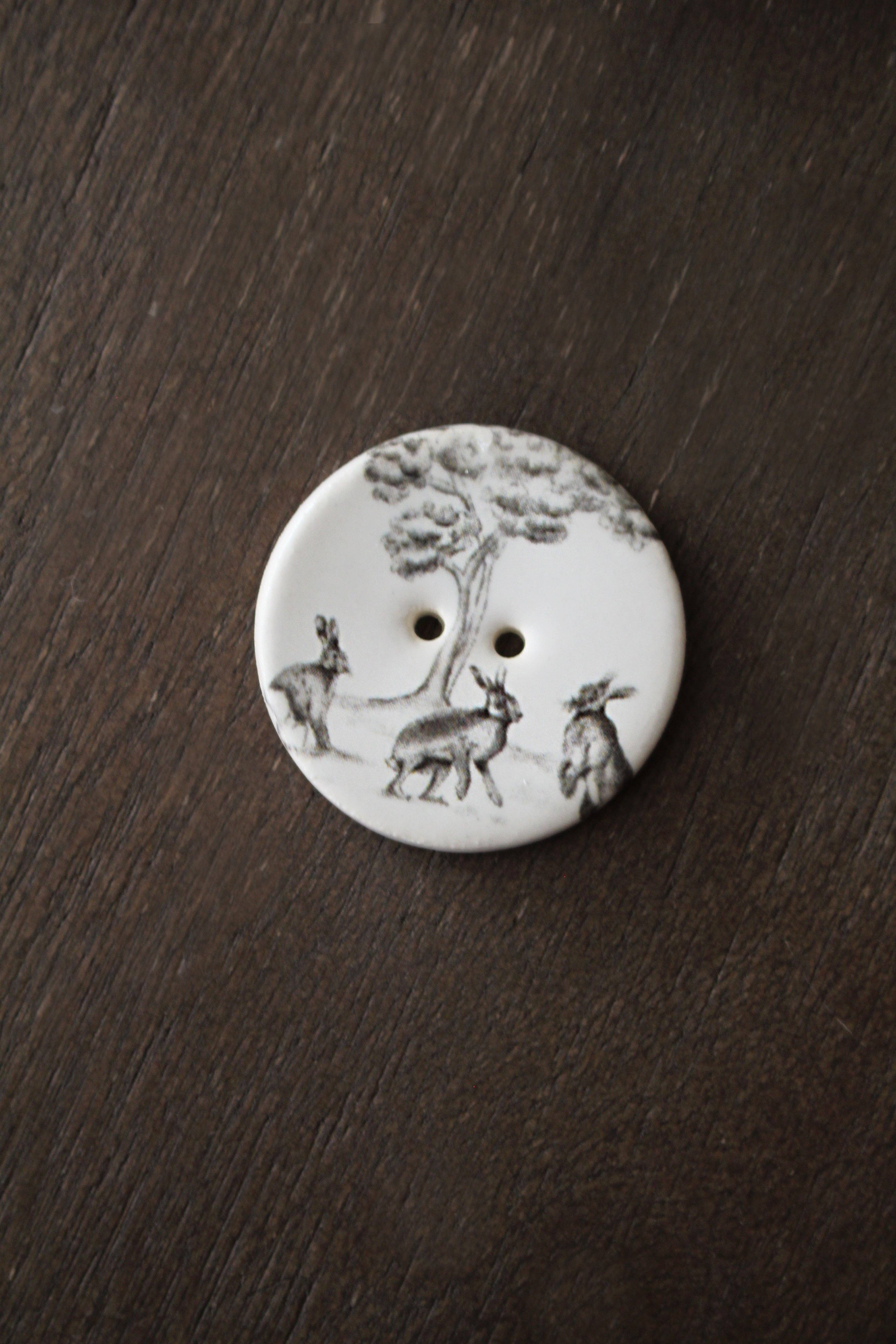 NNK Press - Wholesale Sewing Button/Snap - Woodland Animals Ceramic Buttons (Set of 10)6