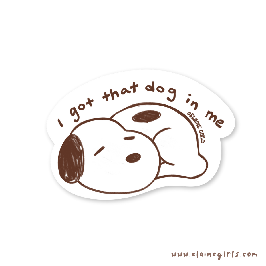 Elaine Girls - Wholesale Sticker -  Sticker Snoopy Inspired That Dog In Me0
