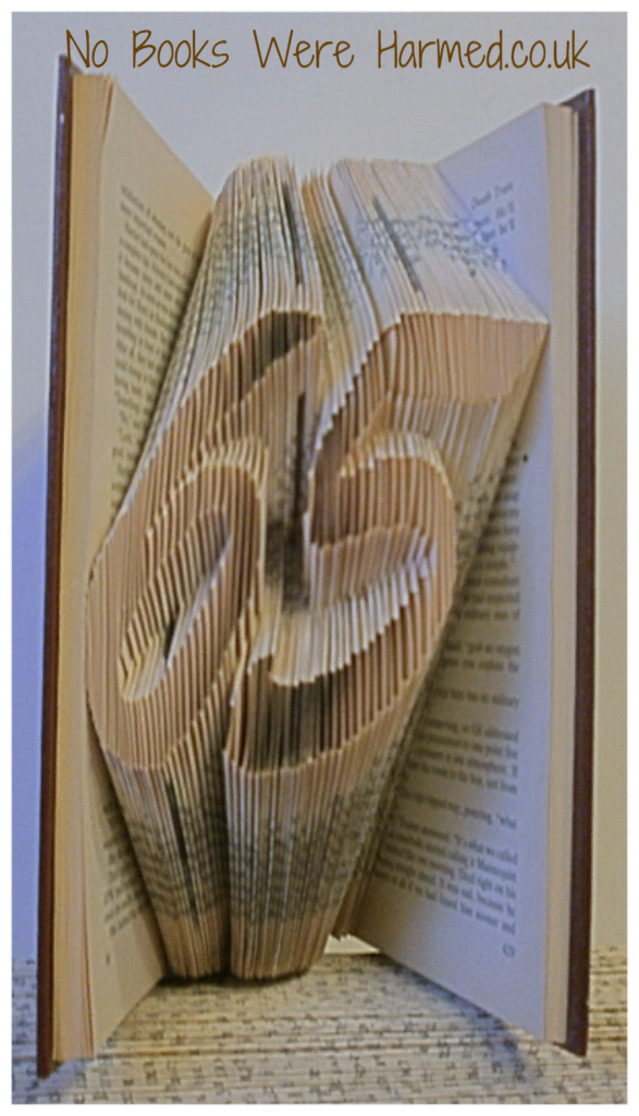 No Books Were Harmed.co.uk - Wholesale Sculpture - Milestone Numbers Hand Folded Book Art Sculpture Gift8