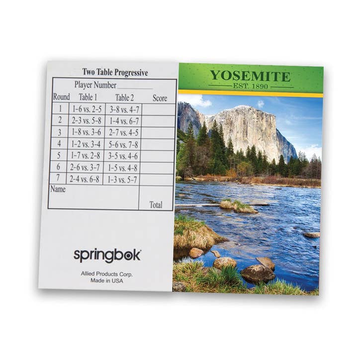 Springbok Puzzle - Wholesale Playing Cards - National Parks Tally Sheets Playing Cards Accessory