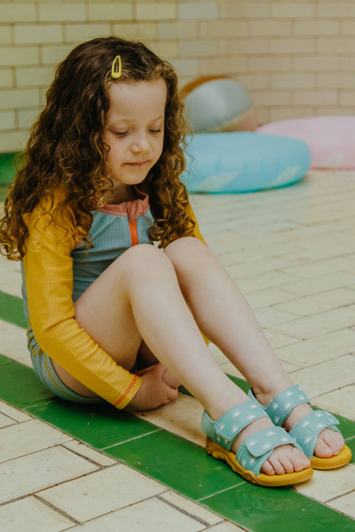 Grass & Air - Wholesale Sandals - Kids - Grass & Air Kids Pistachio Colour-Changing Sandals7