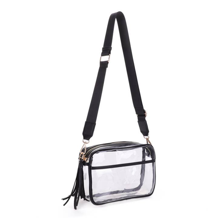 Isabelle Handbags - Wholesale Crossbody Bag - Women's - CR20413 Clear Crossbody Camera Bag