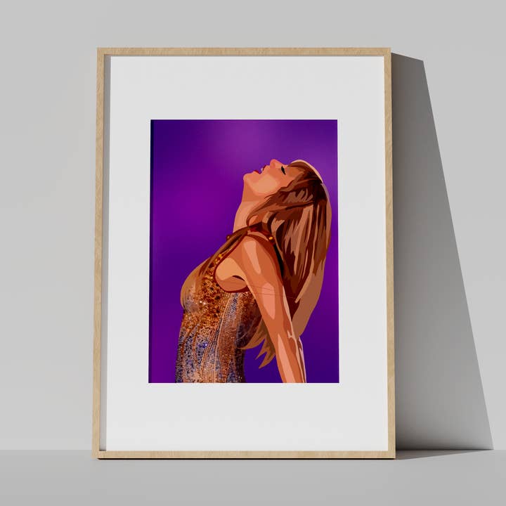 Cruel Summer Inspired Taylor Swift Fine Art Print for wholesale by Paper Rings Press