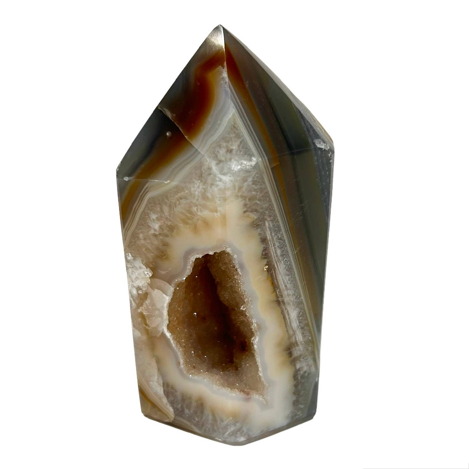 Quasar Gems USA - Wholesale Spirituele steen/kristal - Gladgeslepen agaat druzy punten 1 kg (2 lbs)5