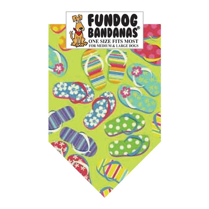 Wholesale 5 Pack - Flip Flop Fun for wholesale by FunDog Bandanas