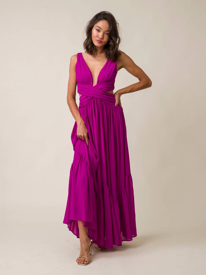 HEADLINER CUT OUT DRESS for wholesale by Line & Dot
