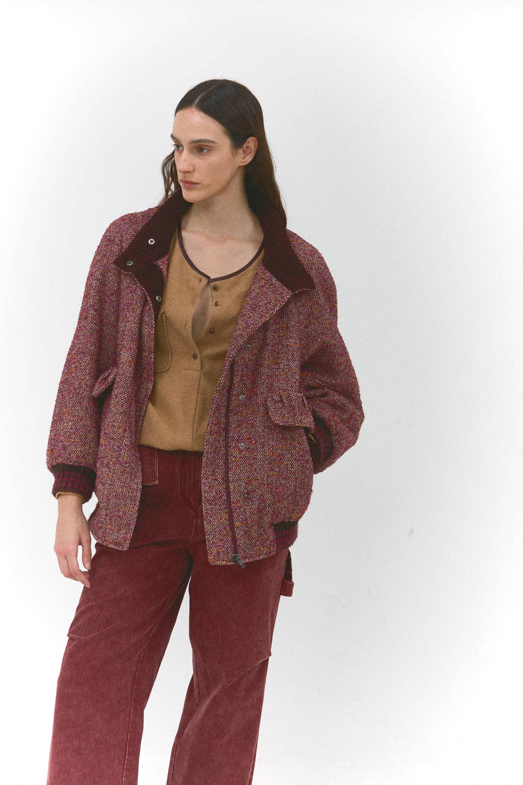 SUNDAY LIFE - Wholesale Jacket - Women's - Anouk – Mid-length wool tweed jacket4