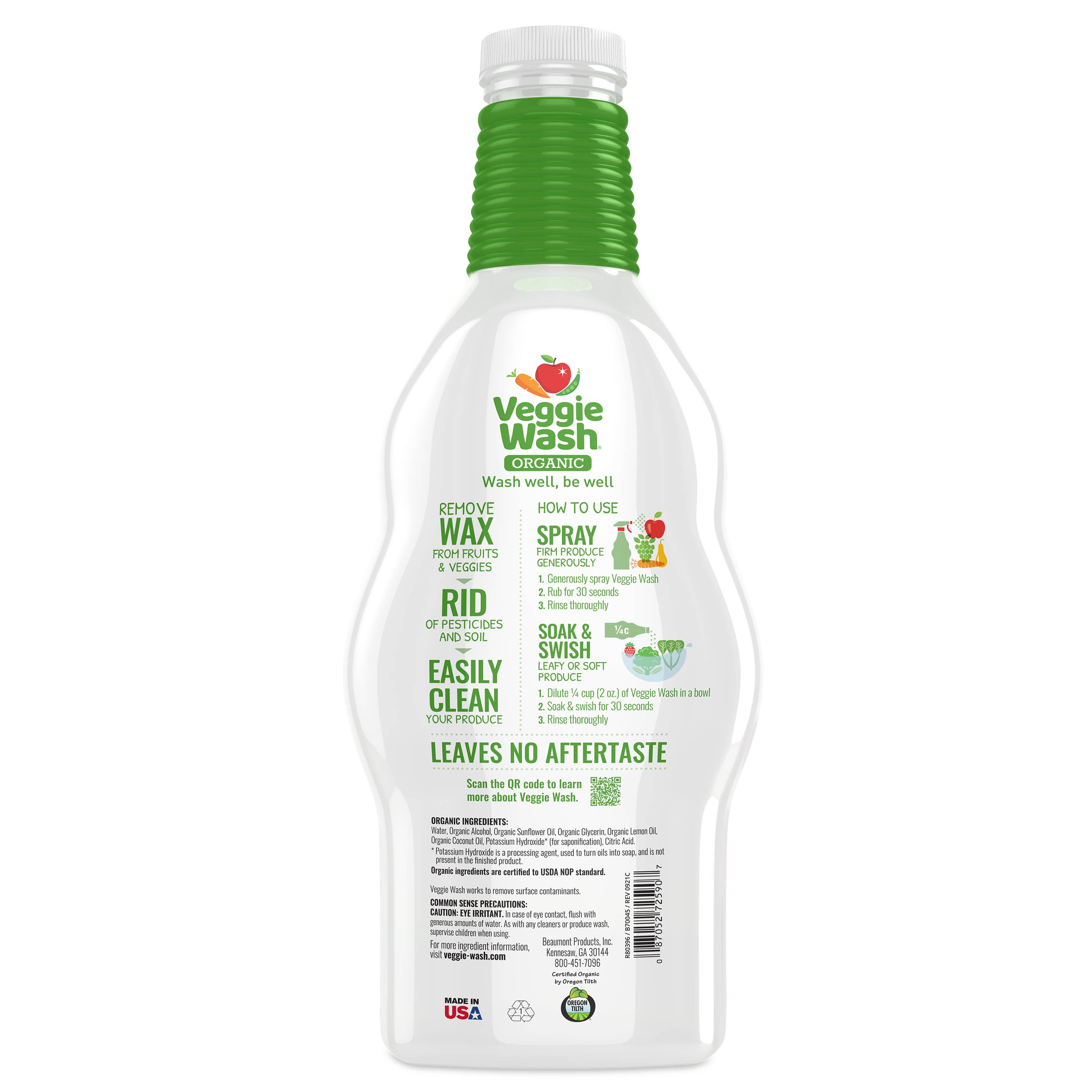 Beaumont Products - Wholesale Fruit/Vegetable Soap - Veggie Wash Organic Fruit & Vegetable Wash3