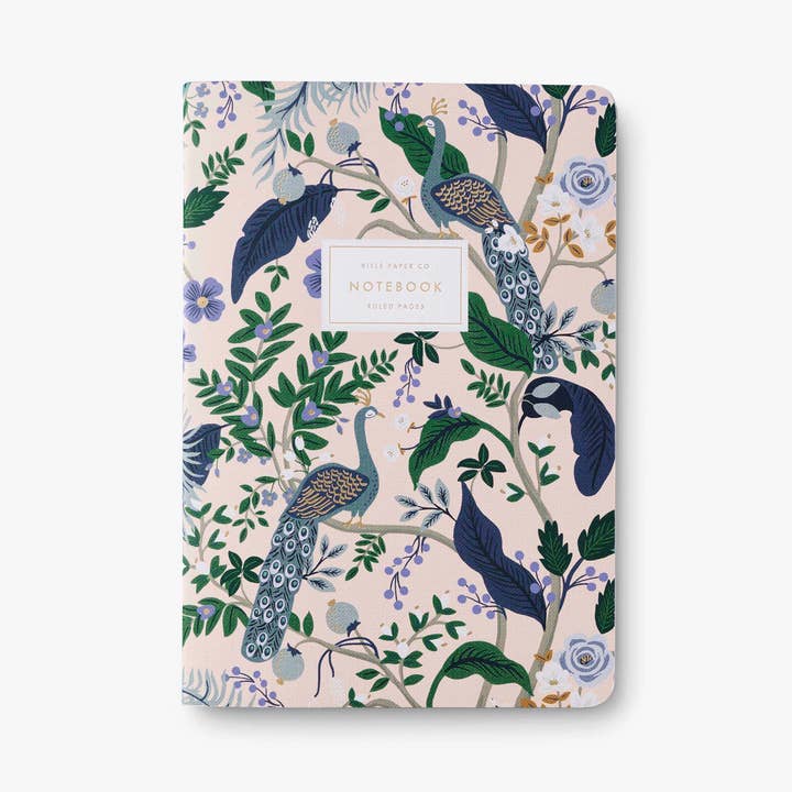 Rifle Paper Co. - Wholesale Notebook - Assorted Set of 3 Peacock Notebooks