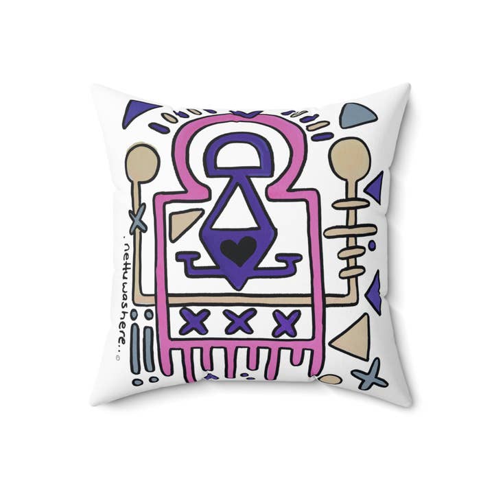 Vierkant kussen voor wholesale door Netty Was Here