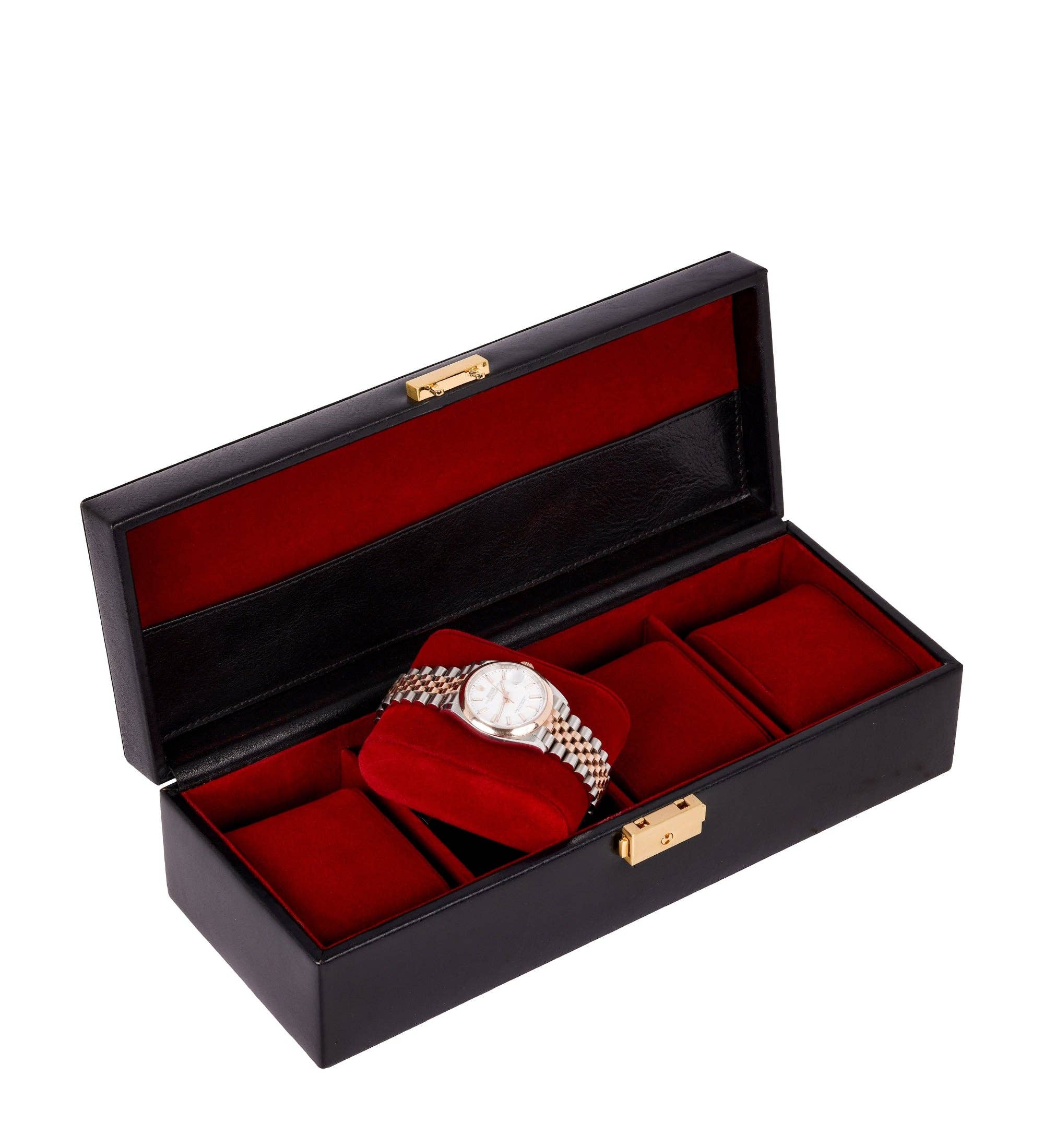 Time Resistance - Vente Boîte/rangement à bijoux - Boîte à montres en cuir Herzog, organiseur de montres26