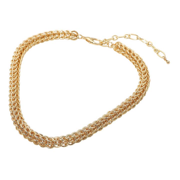 Sensibling Corp. - Wholesale Link & Chain Necklace - Thick Braided Metal Chain Necklace1