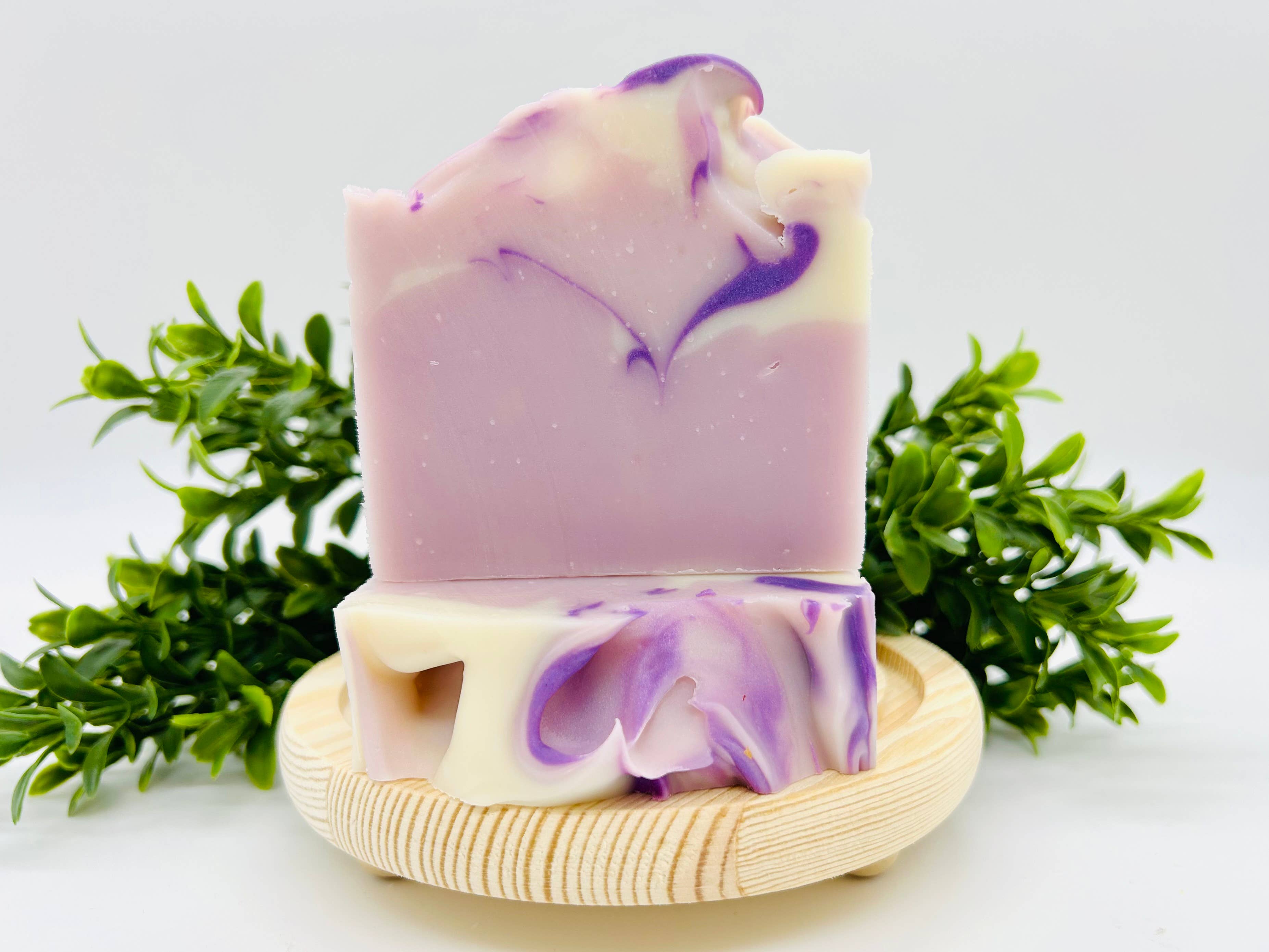 SARATOGA SOAP COMPANY - Wholesale Bar Soap - Lilac Bloom Handmade Soap Bar VEGAN COLD PROCESS Spring1