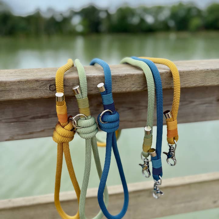 L&Z Dogwear - Wholesale Pet Leash - Dog - QUEBEC Caramel silky rope fixed leash – 140 cm3