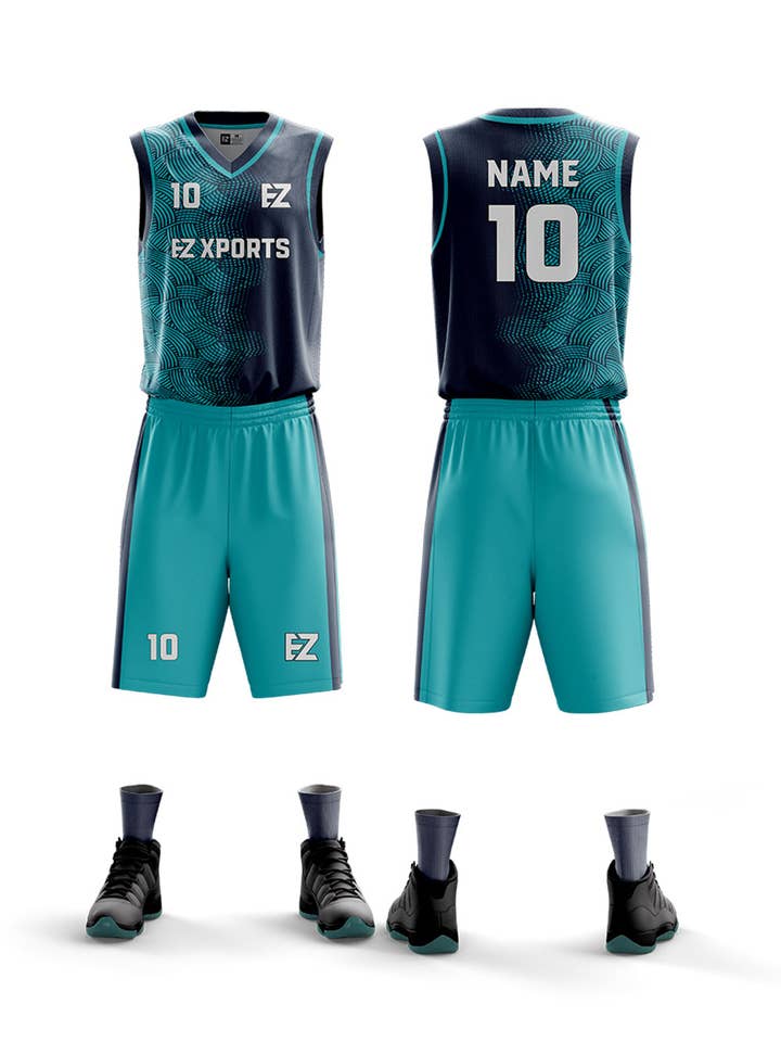 Personalized Basketball Kit - BB-7 for wholesale by EZ XPORTS Custom Sportswear