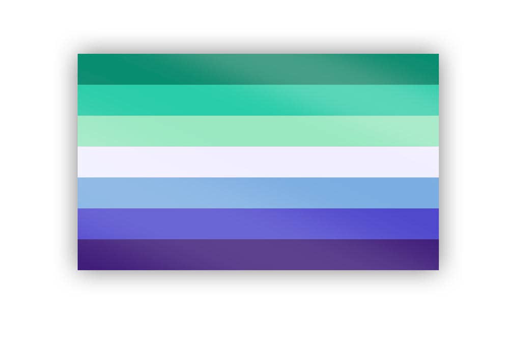 Flags For Good - Wholesale Sticker - MLM (Man Loving Man) Pride Flag Sticker1