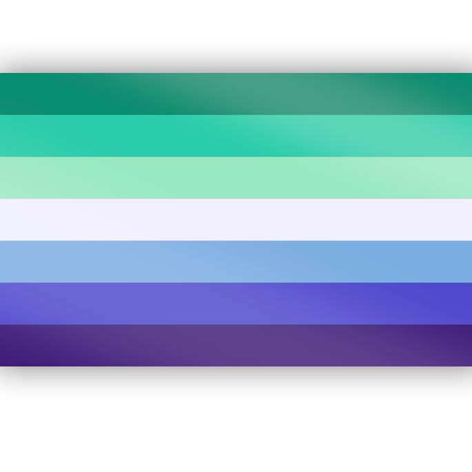 Flags For Good - Wholesale Sticker - MLM (Man Loving Man) Pride Flag Sticker1