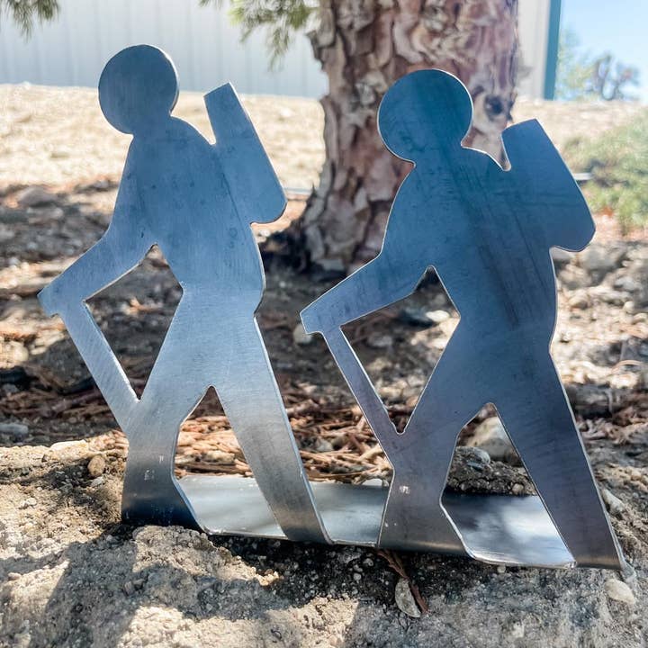 Metal Hikers Figurine for wholesale by Sarah’s Metal