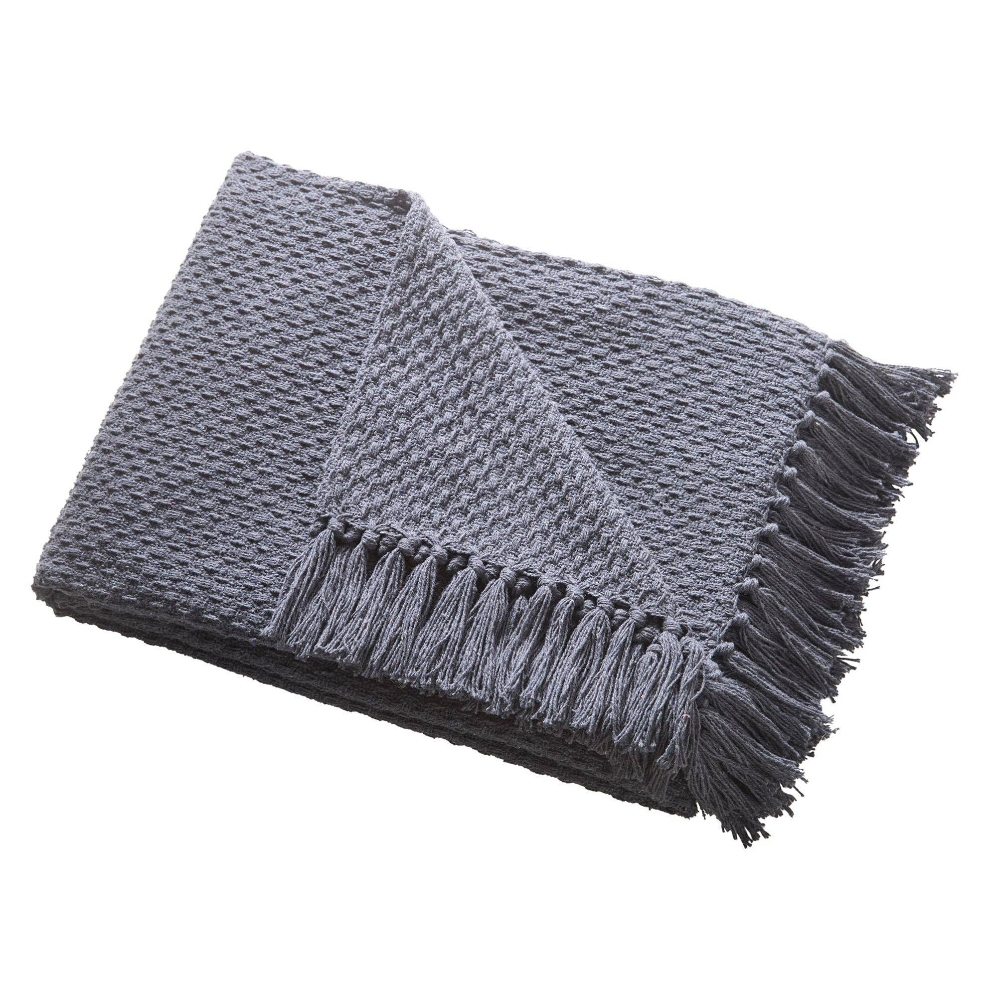 UW Home – wholesale Throw blanket – Hayden Throw by Drift Home in Charcoal 130 x 180cm1