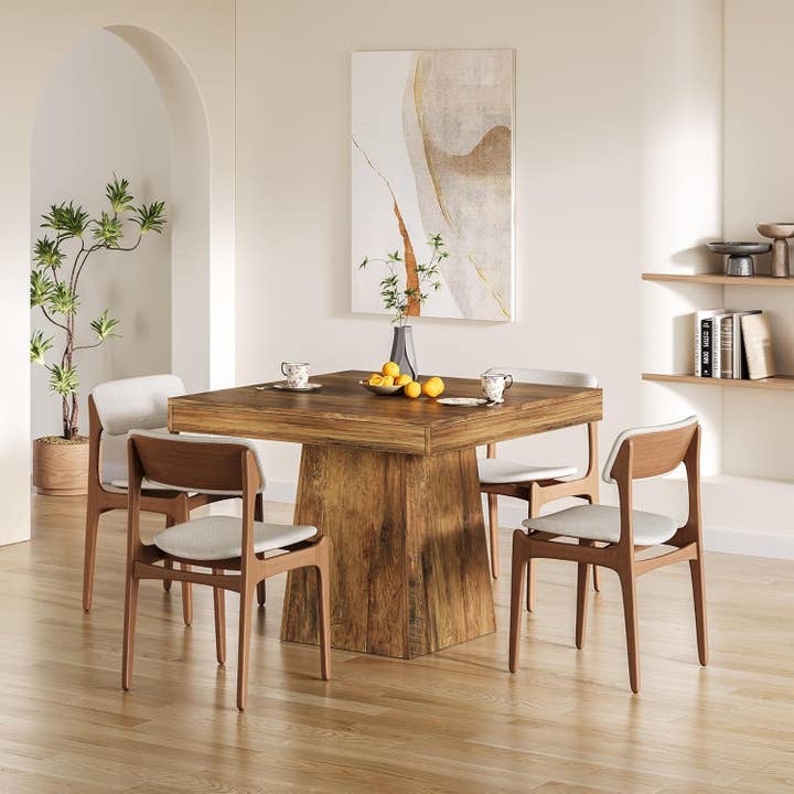 Walnut 31 5 Inch Farmhouse Dining Table For Small Spaces for wholesale on Faire4