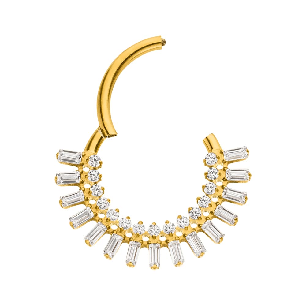 Schmuckgroßhandel - Vente Boucles d'oreille uniques - Clicker piercing deluxe en titane6