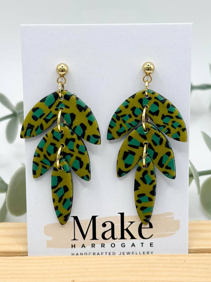 Lime Leopard Print - The Petal for wholesale by Make Harrogate