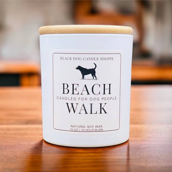 The Black Dog Candle Shoppe - Wholesale Jar/Filled Candle - Candles for Dog People - Beach Walk3