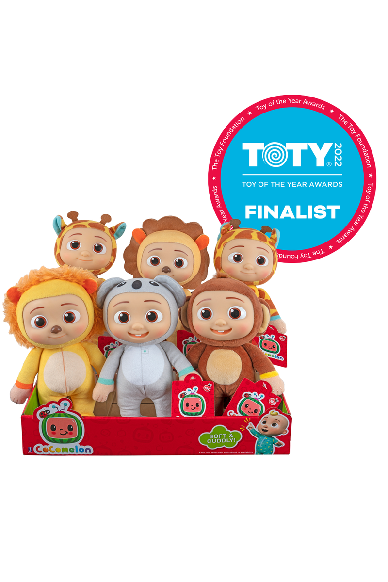 License 2 Play Toys - Wholesale Stuffed/Plush Toy - Kids & Baby - Cocomelon 8" Plush Assortment in 6pc Display - Set of 62