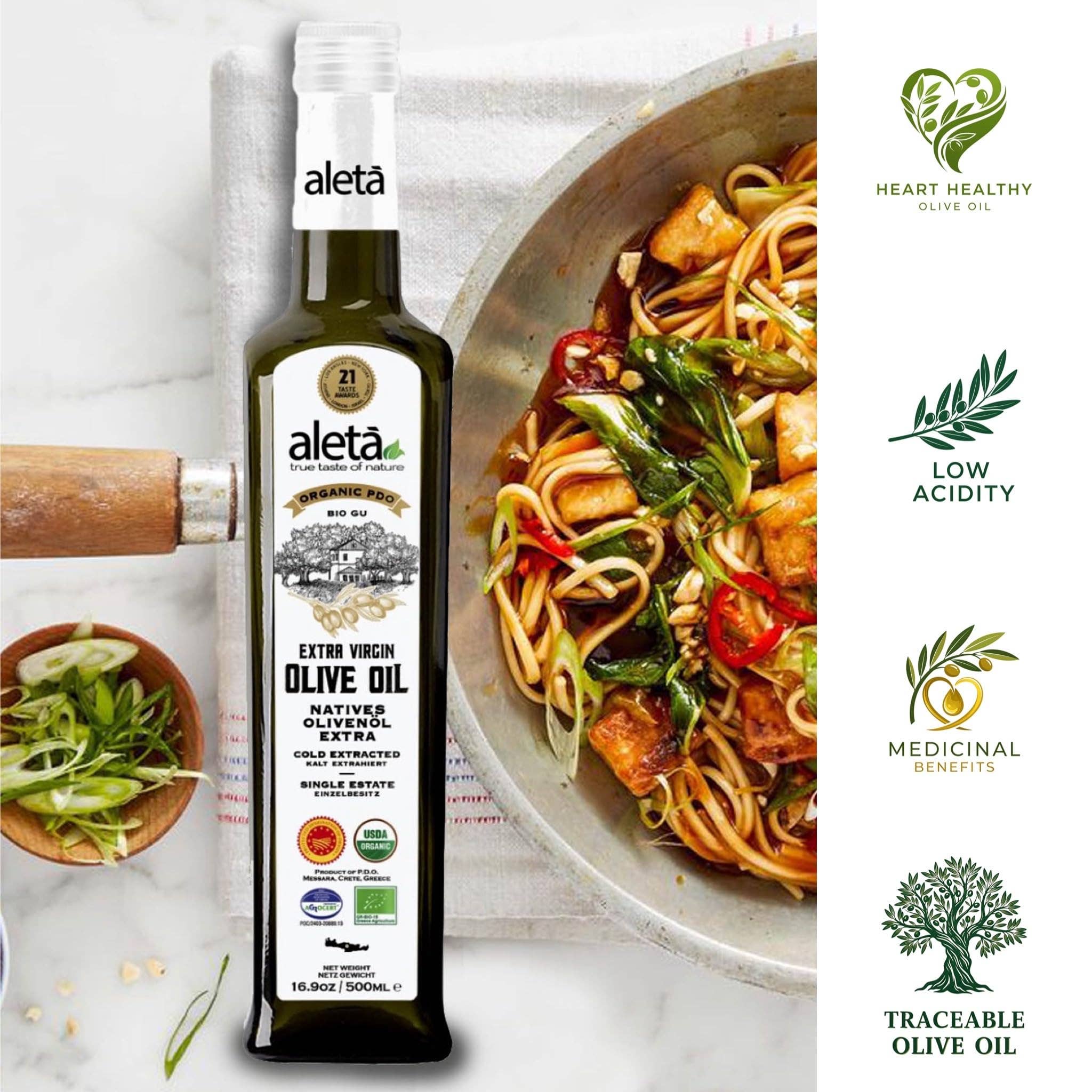 ALETA FARMS - Wholesale Olive Oil - Organic Single Estate, Extra Virgin Greek Olive Oil, 17 oz.1