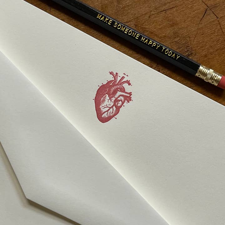 Skrivmaterial / Hjärta för wholesale av Somersault Letterpress