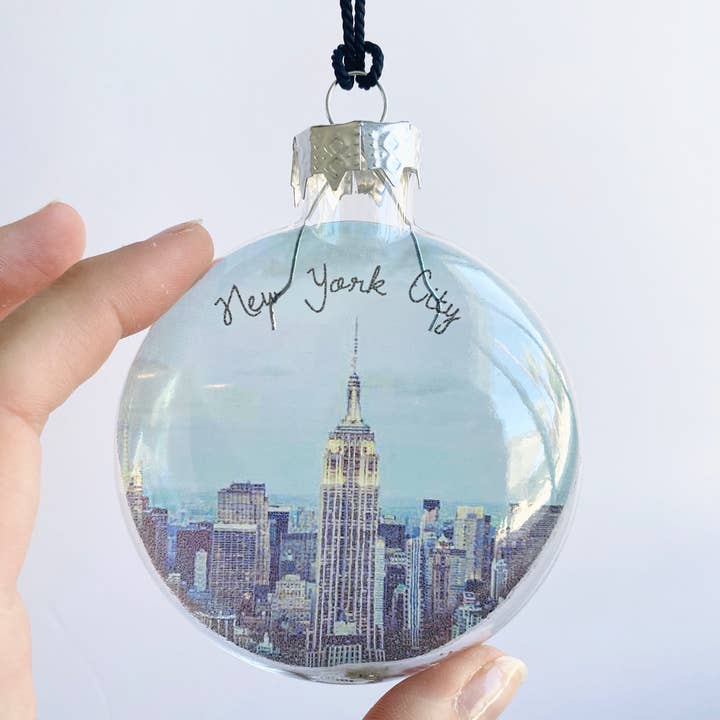 Skel & Co - Wholesale Ornament - New York Empire State Building See-Through Glass Ornament1