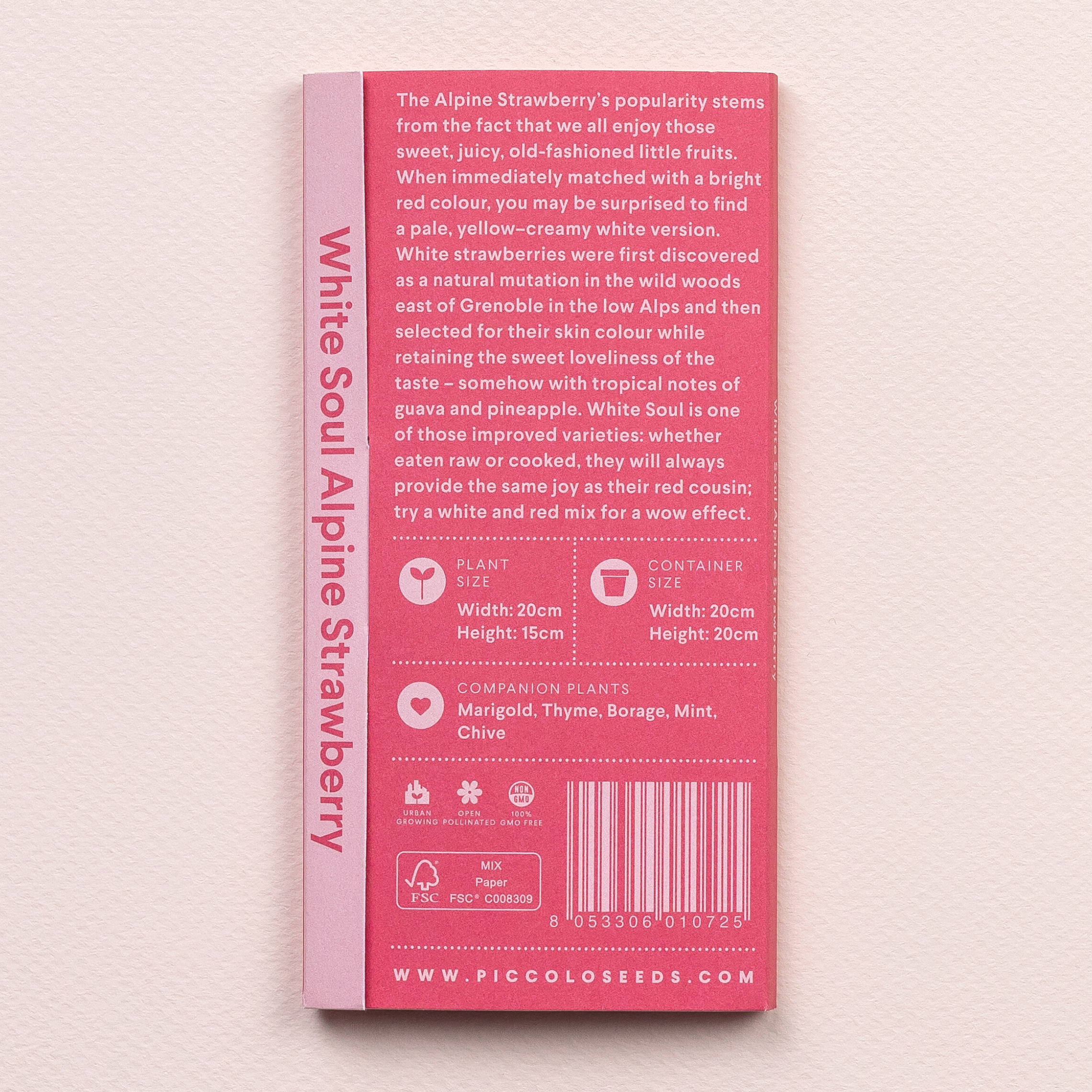 Piccolo Seeds - Wholesale Plant Seeds - Alpine Strawberry White Soul2