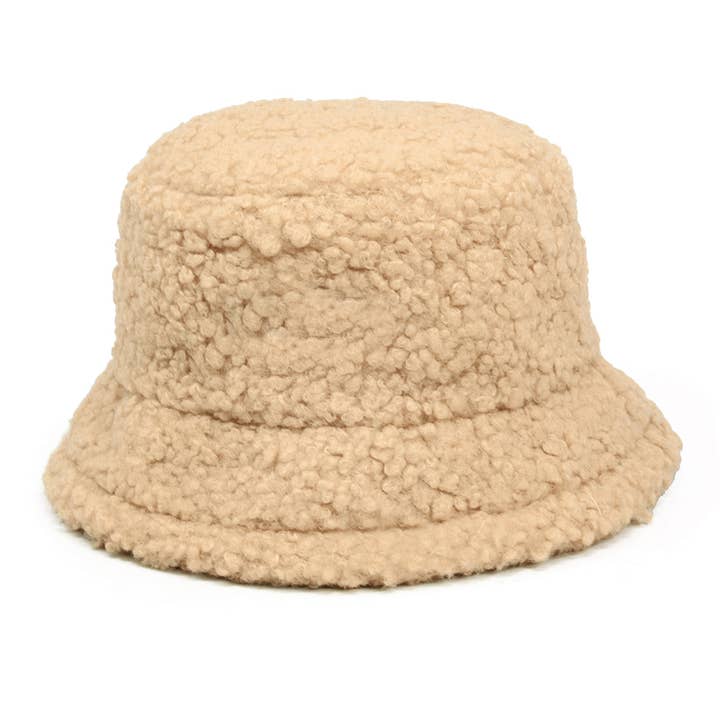 Fashion City - Wholesale Bucket Hat - Women's - Boucle Teddy Winter Bucket Hats