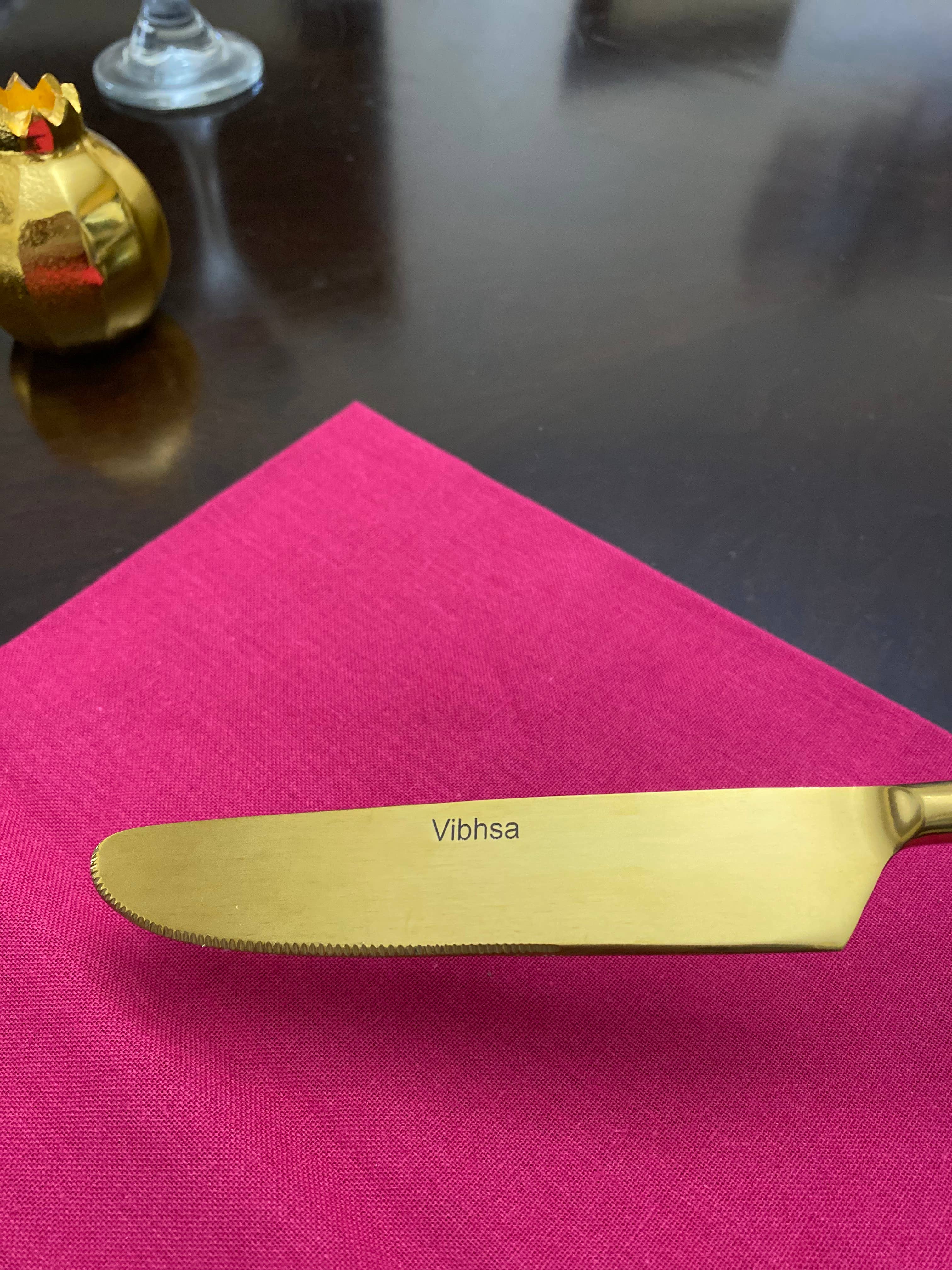 Vibhsa - Vente Set de couverts - Vibhsa Lot de 20 couverts en acier doré6