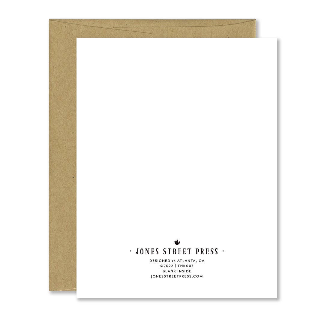 Jones Street Press – wholesale Tackkort – Uppriktig tackkort för familjestöd - Akvarell1